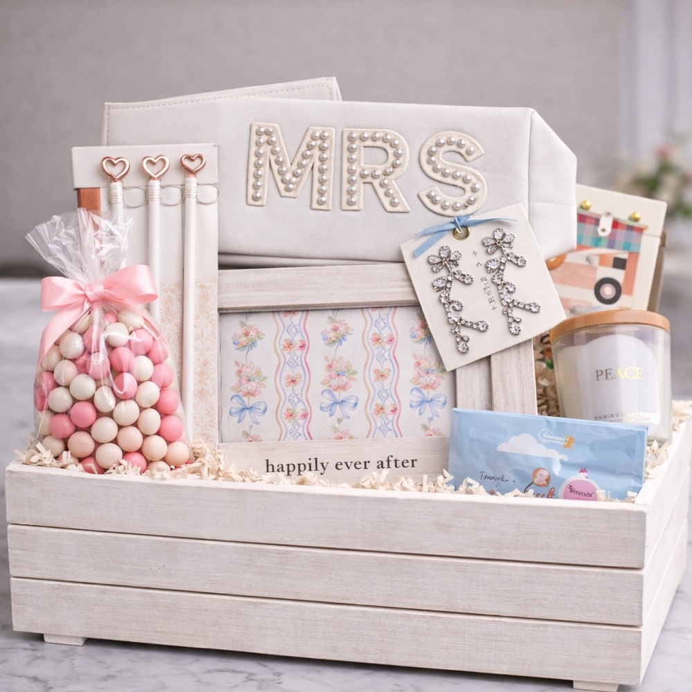 Bride Gift Box Set “MRS” Bridal Shower Gift Basket | Wedding Gift | Bride To Be